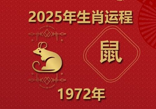 1972年属鼠人2025年全年运势(今年多大)