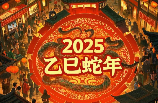 2025蛇年犯太岁生肖运势全解析：五大属相吉凶预判与转运法则